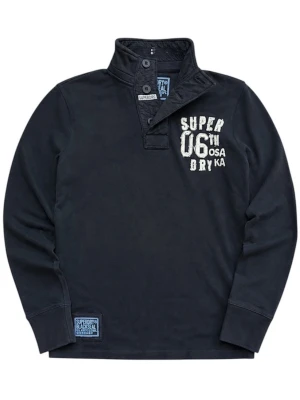 Superdry Tröja ~ Vintage - Vintage Superdry Tröja Med Hög Krage, oerhört sällsynt modell och svår att få tag på | Storlek: M | Passform: Normal Fit | Färg: Mörkblå | 100% Cotton | Skick: 8/10, Vintage Condition | Pris ej hugget i sten!