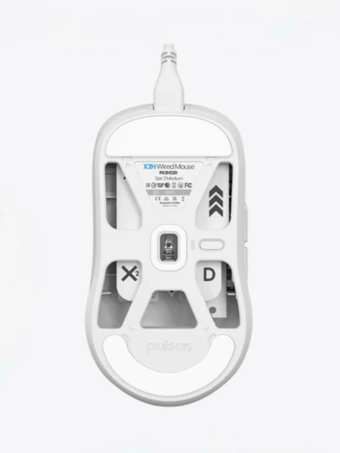 Pulsar Gamingmus Vit med sladd  - 1