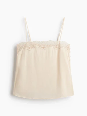 Spetslinne - Jättesött linne med spetskant från h&m. Ny med prislapp 