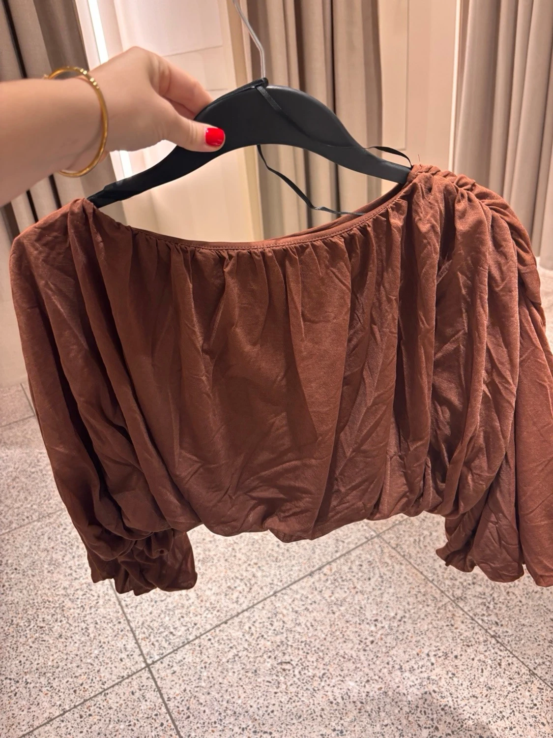 Brun croppad topp H&M - 1