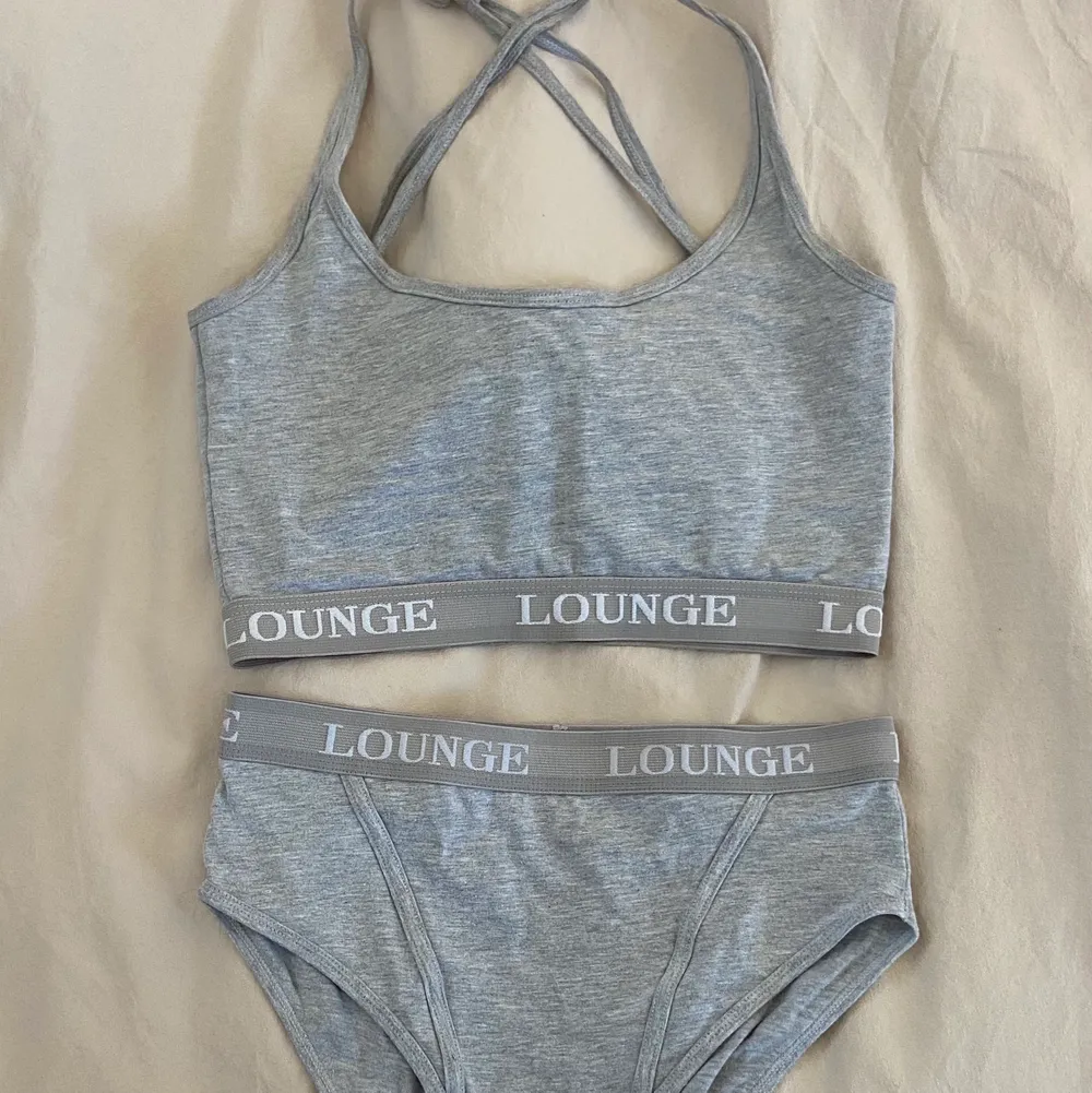 Super condition, gray, lingerie set, lounge underwear, S. Toppar.