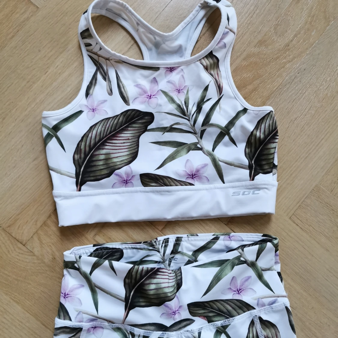 Blommigt träningsset XS