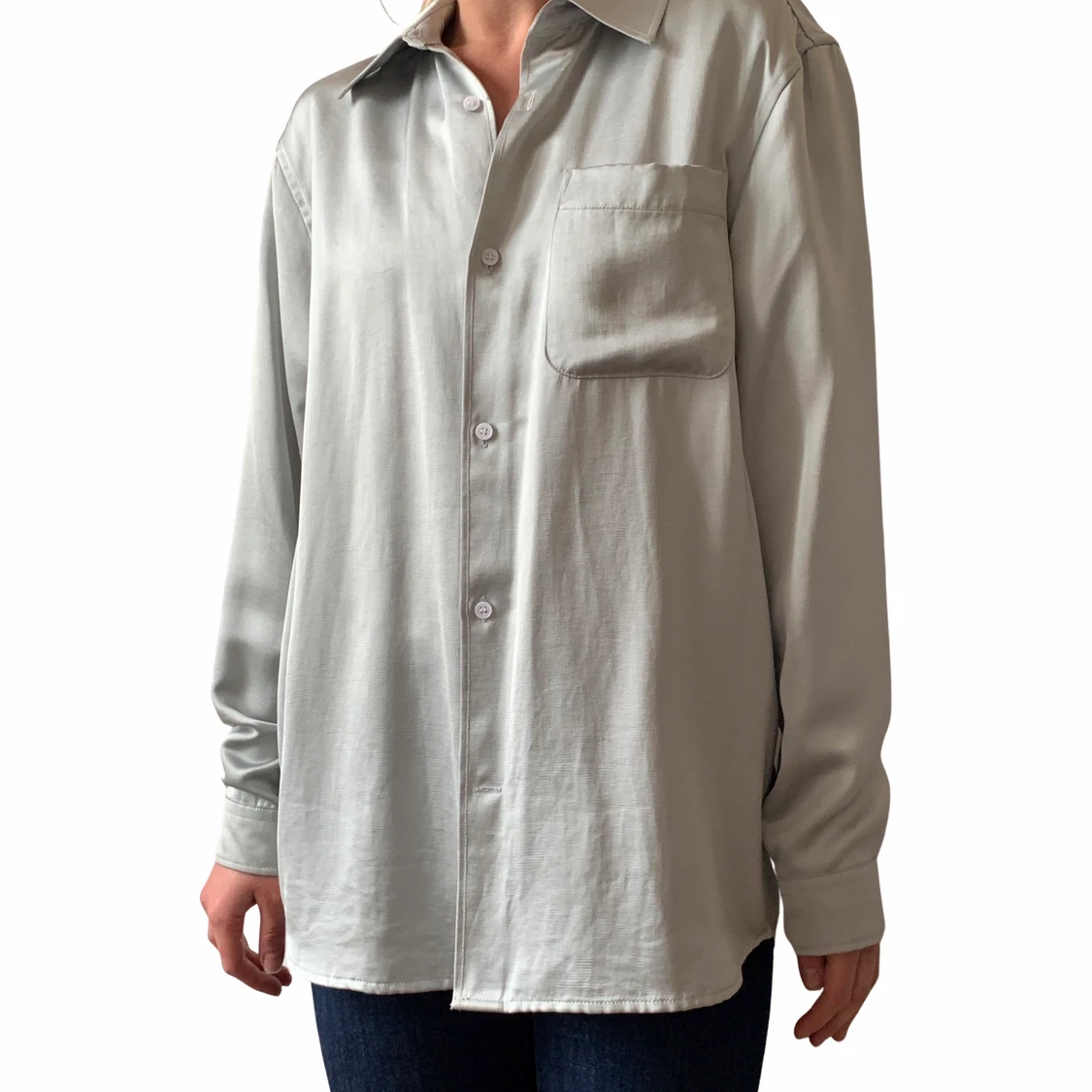 Oversized silkesskjorta weekday - 90