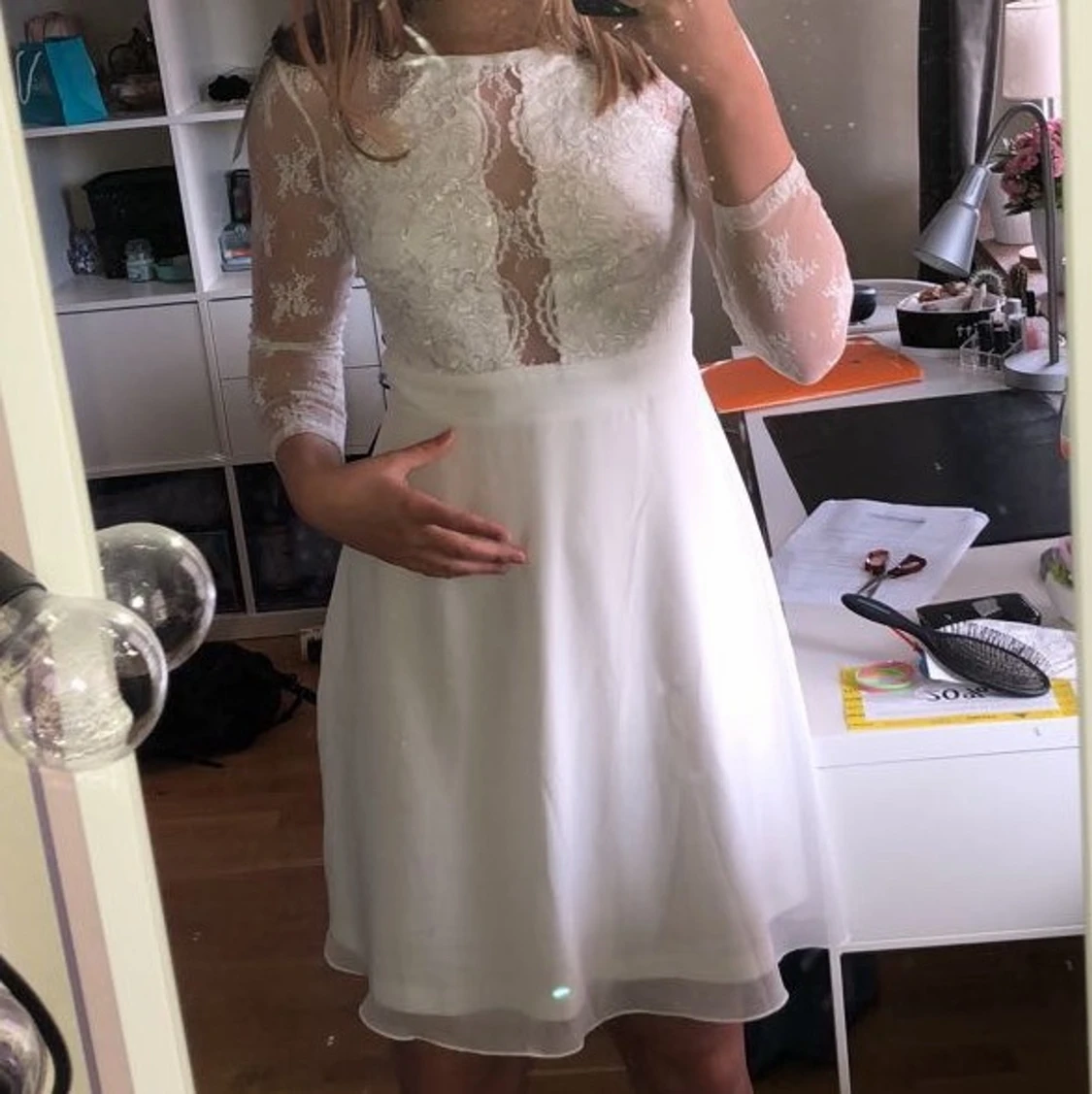 Vit klänning från Nelly  - 90