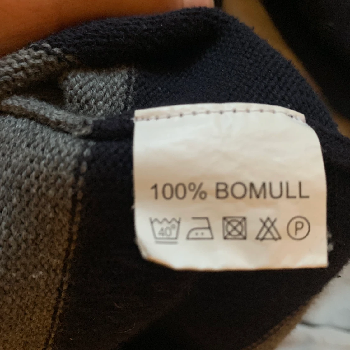 Randig stickad tröja med krage!💗 - 91