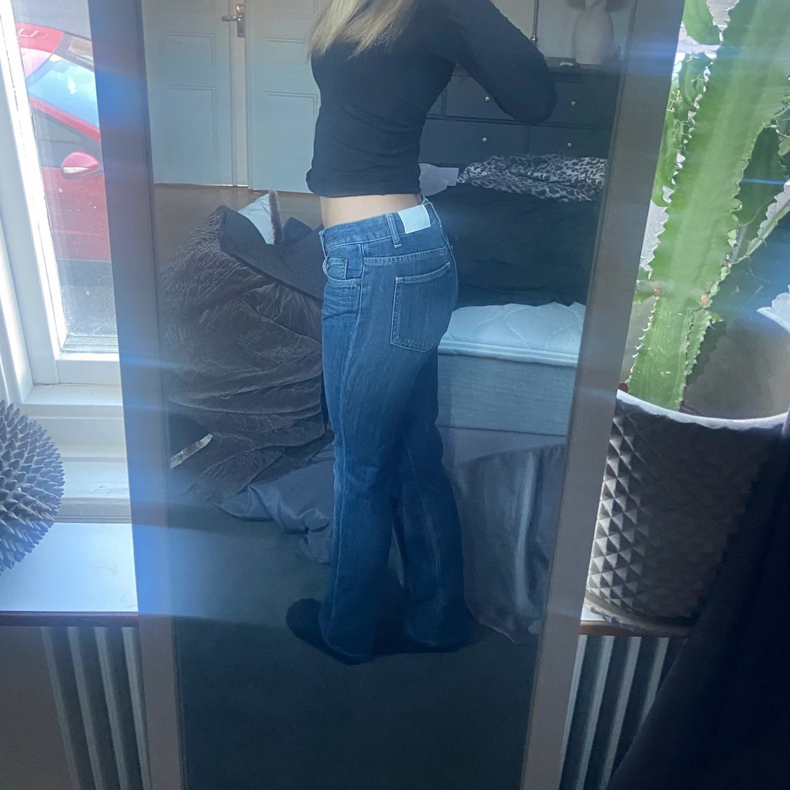 Lågmidjade acne jeans