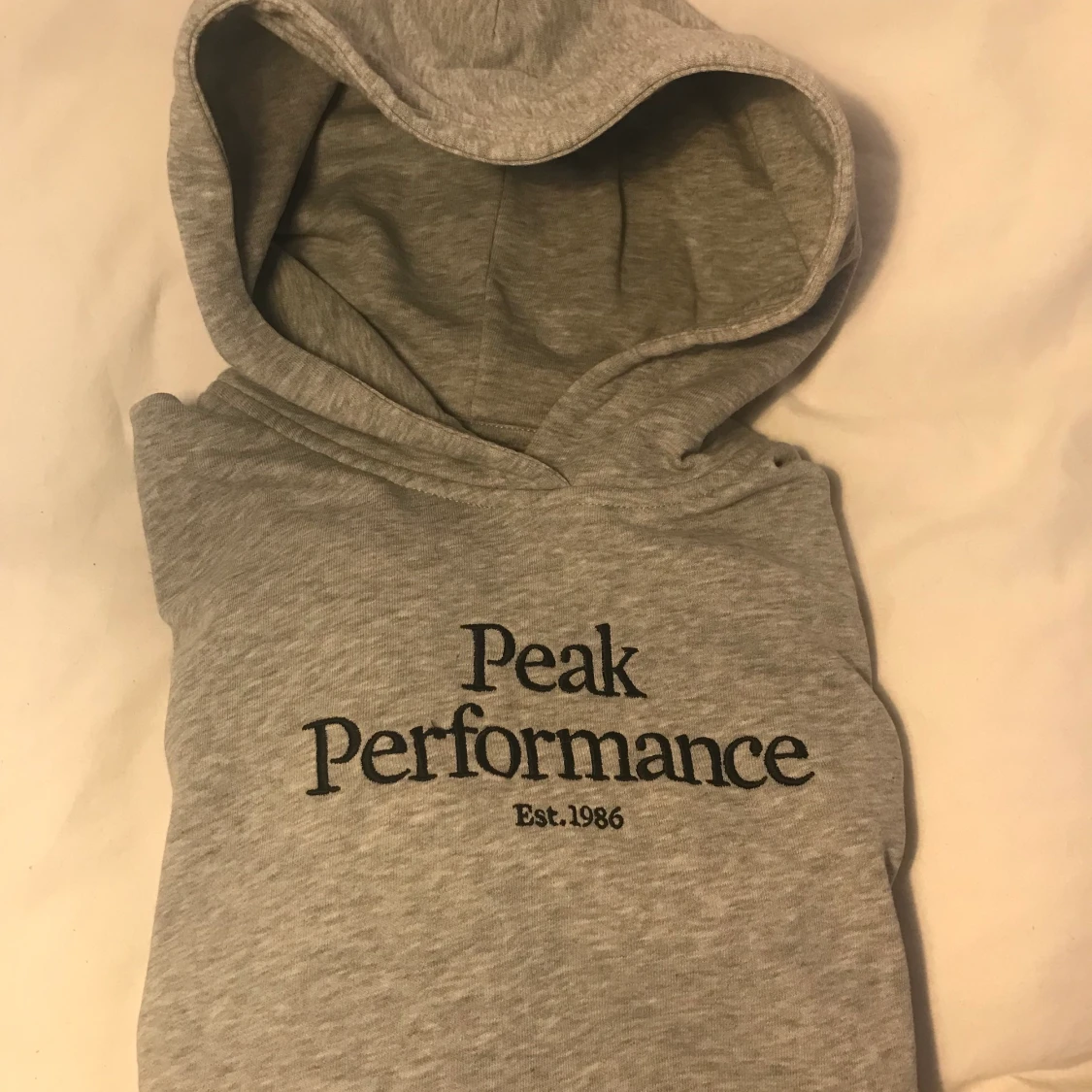 Peak hoodie grå stl XS.  - 90