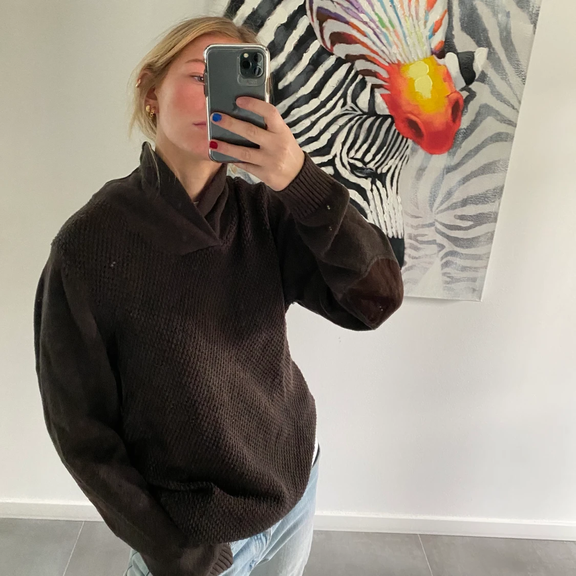 Unisex Mörkbrun tröja - 90