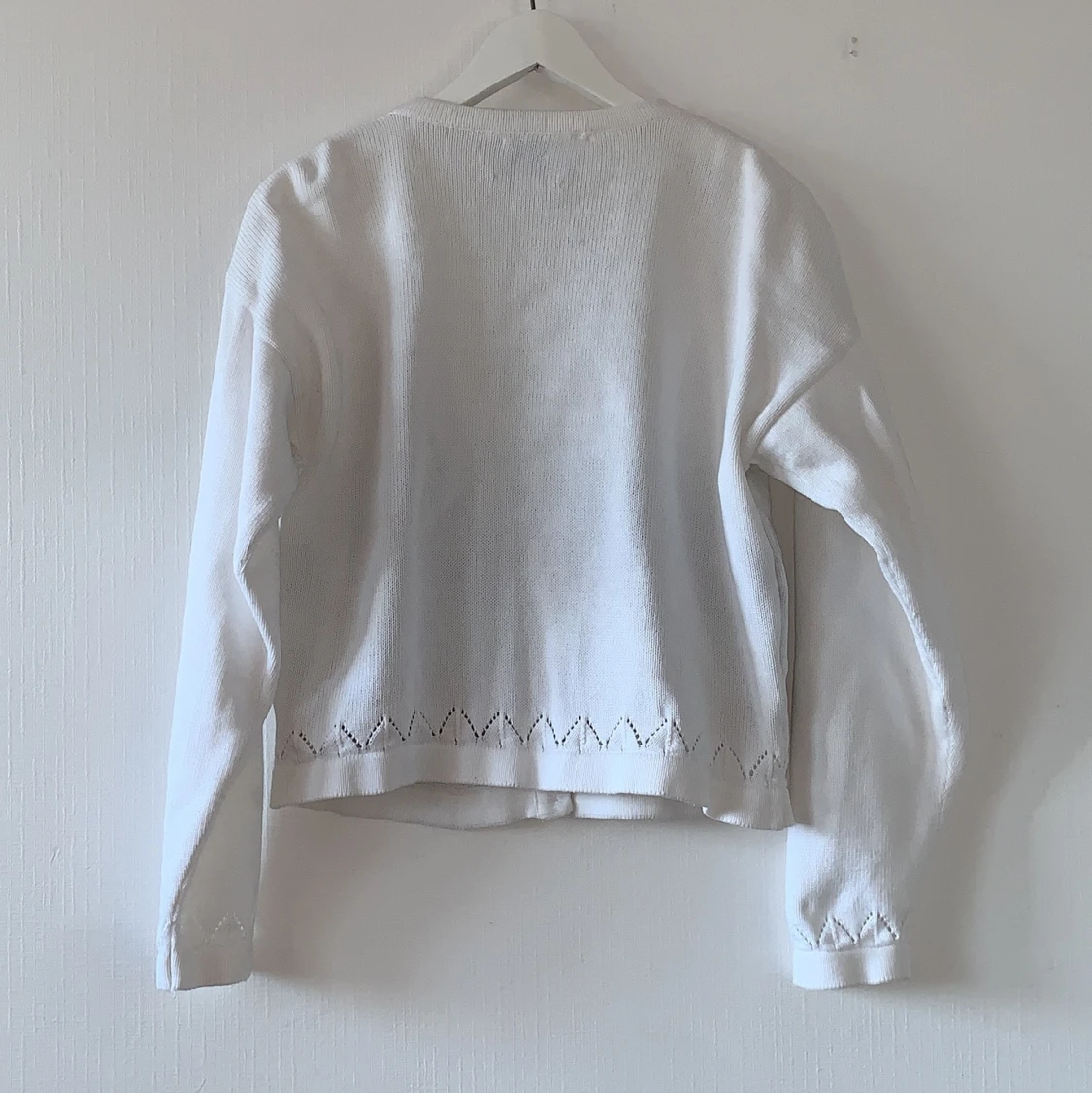 Vintage vit kofta - 90