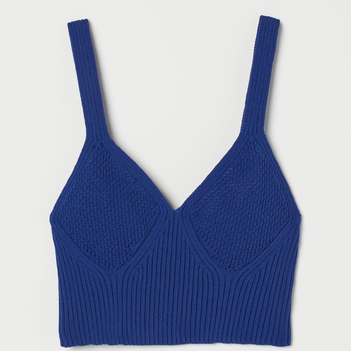 Stickad blå topp! - 91