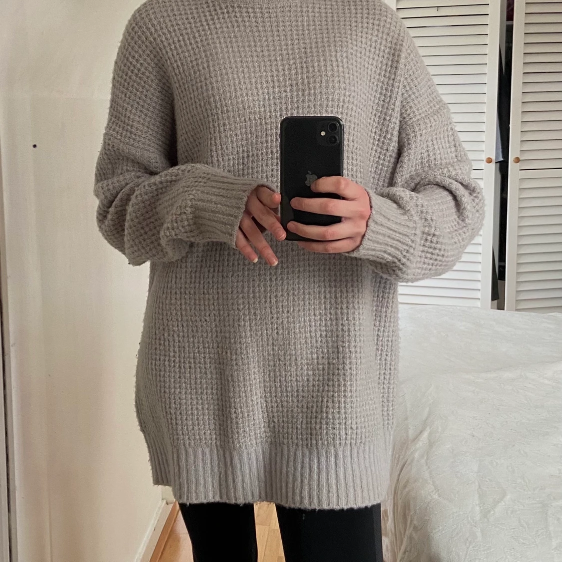 stickad klänning i storlek S - 90