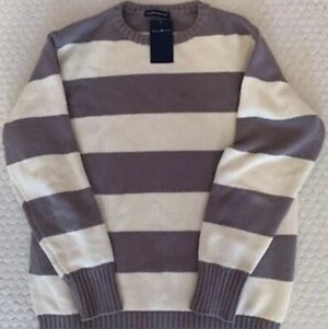 sweater - jätte fin vit/beige & grå brandy tröja, har aldrig används (skriv för fler bilder)