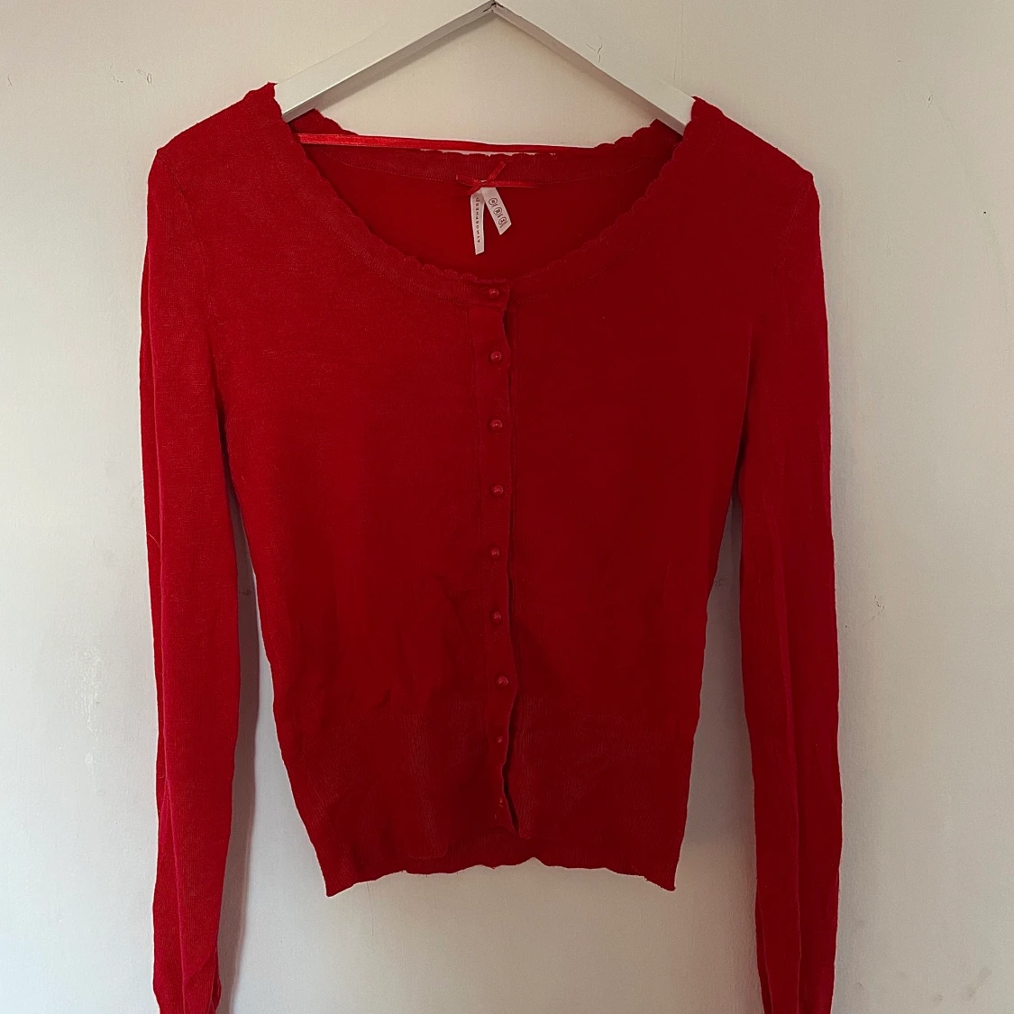 Gullig röd kofta❣️ - 90