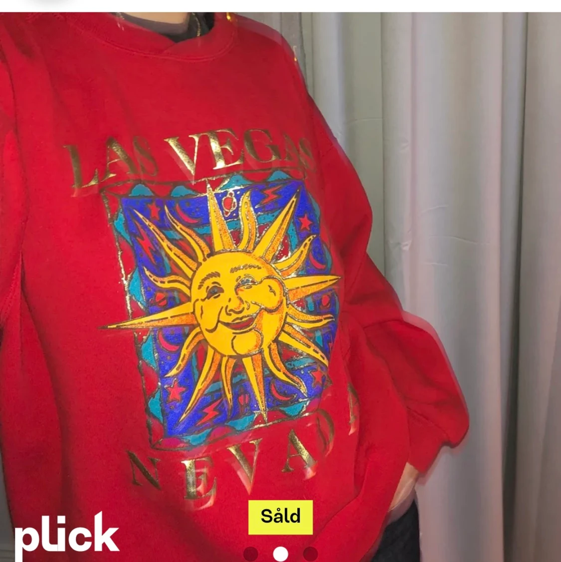 Röd sweatshirt - 90