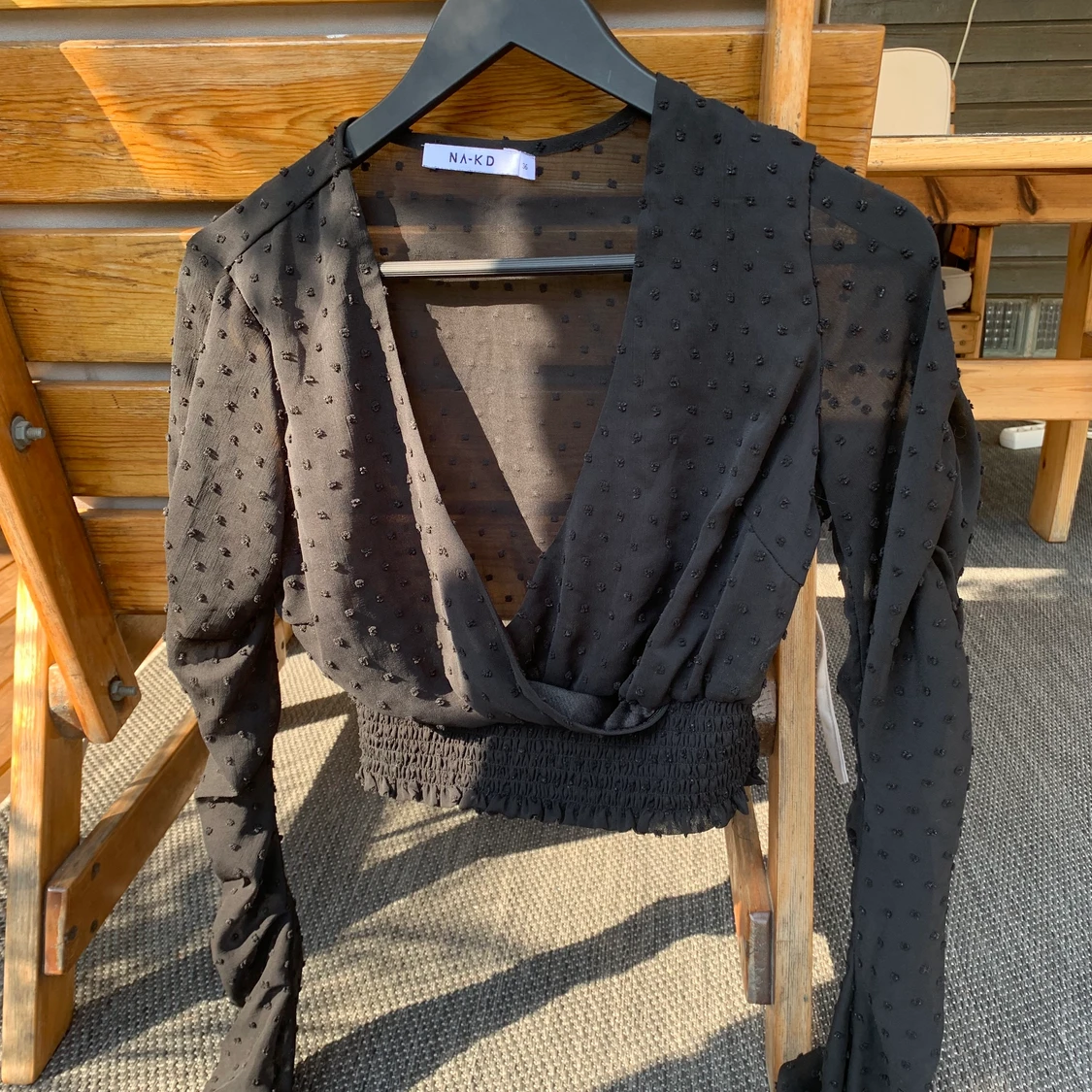 v-ringad topp/blus - 90