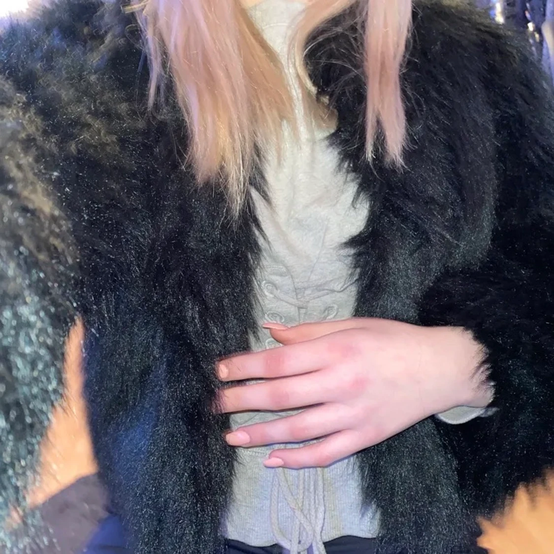 Fake päls jacka  - 90