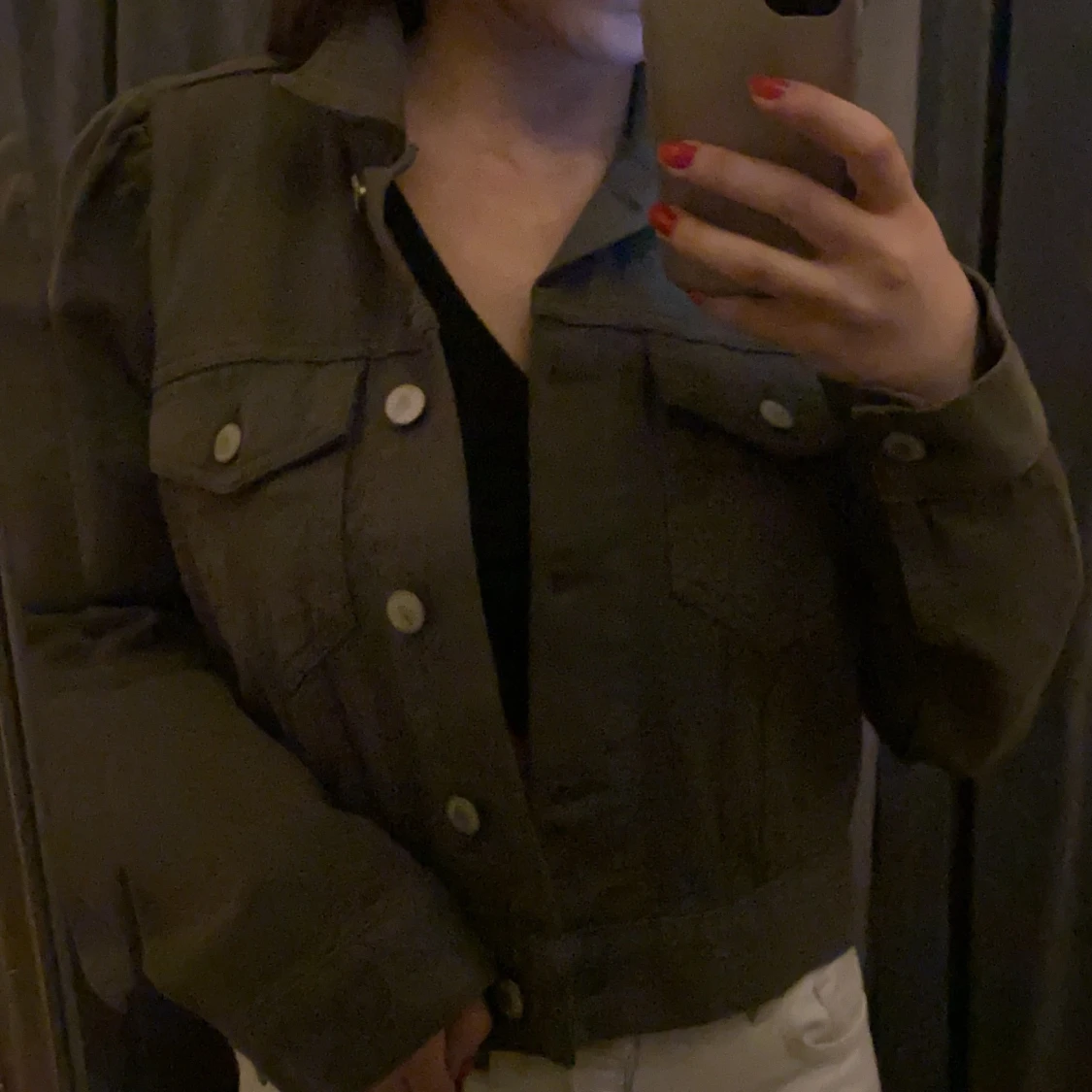 Grön vårjacka - 90