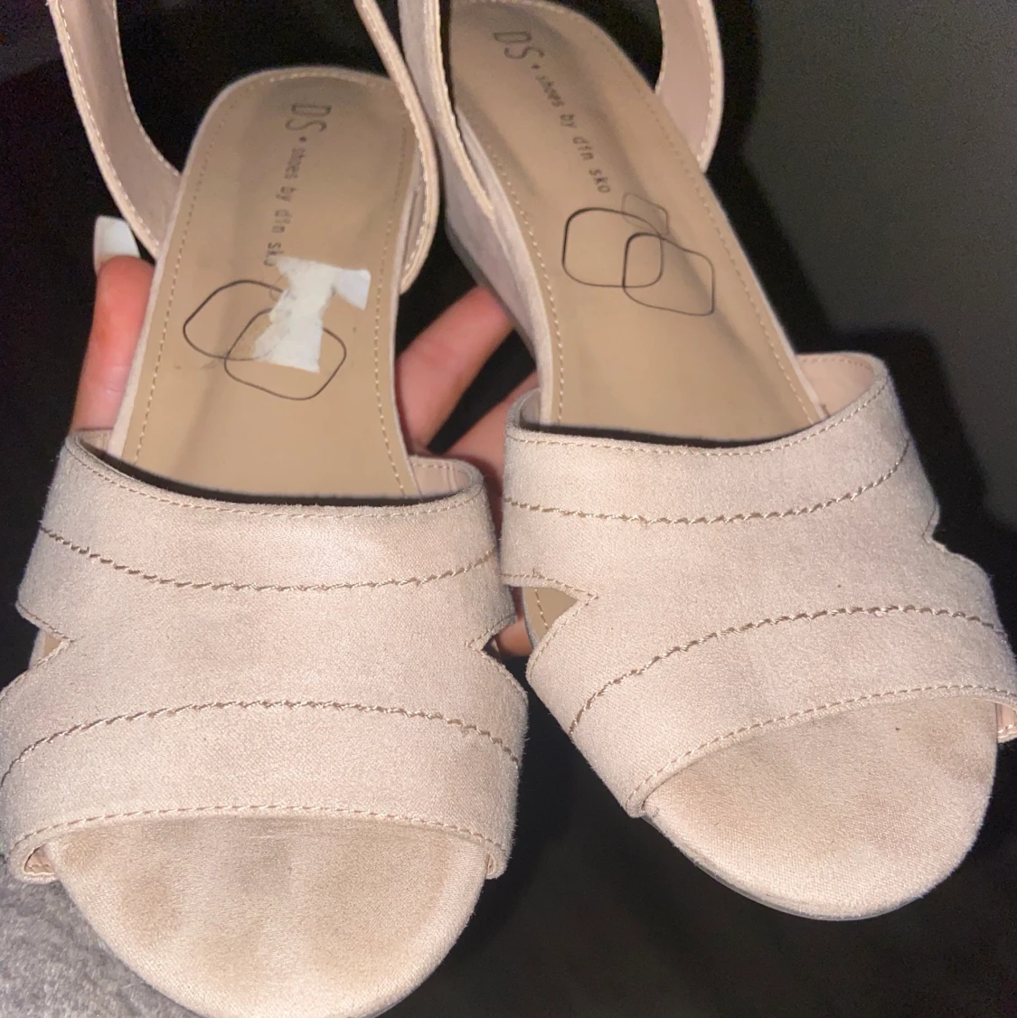 Beige/rosa klackar - 91