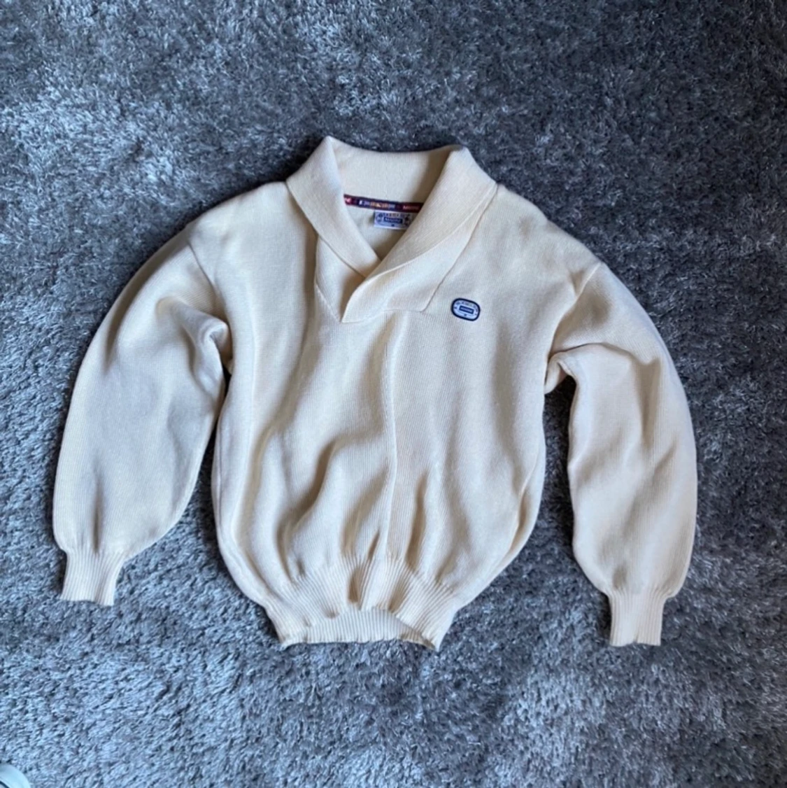 handgjord marine tröja 