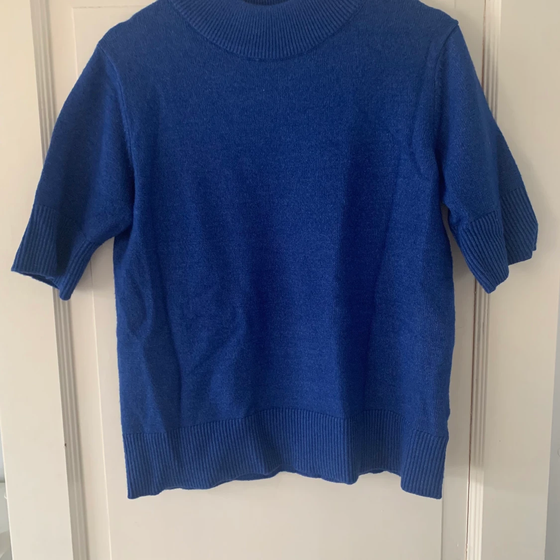 Stickad blå tröja från Vila strl m