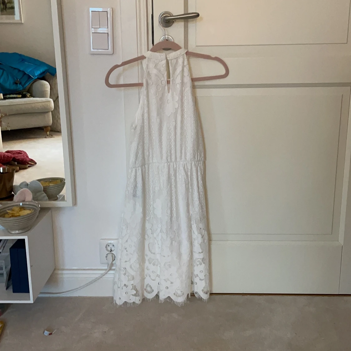 Vit studentklänning - 90