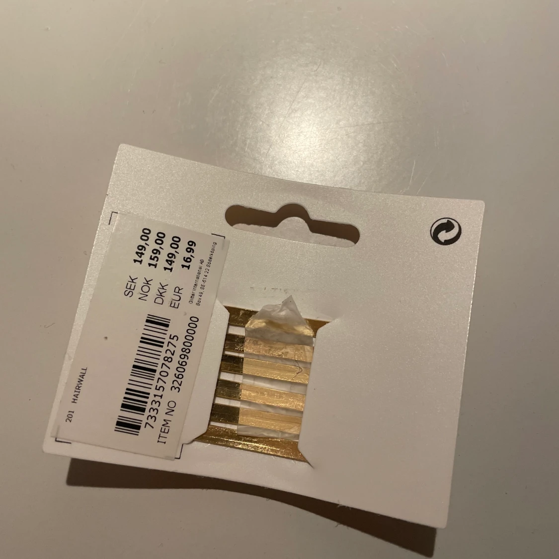 Hårklämmor från glitter - 90