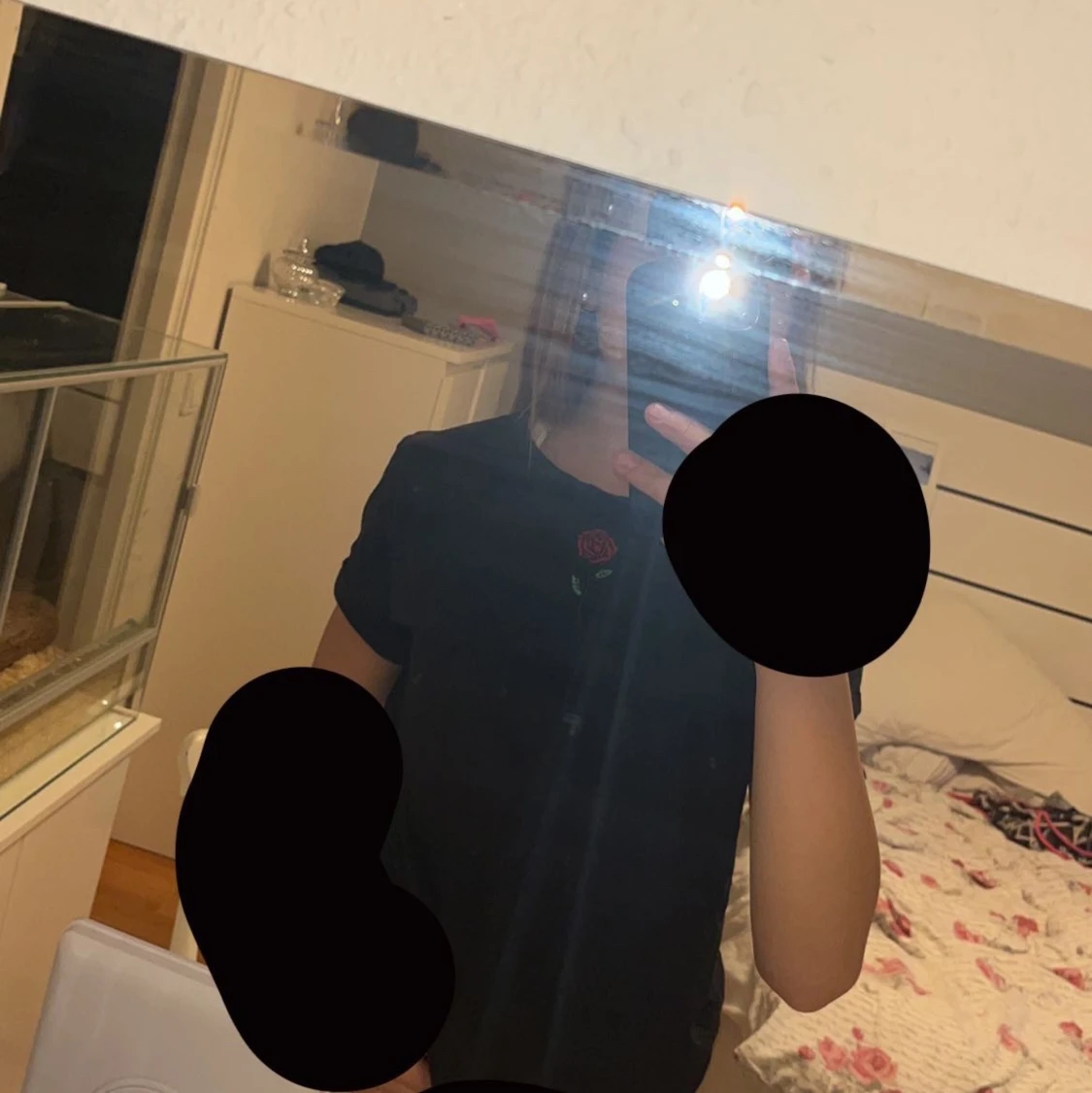 Svart kort armad tröja 🌹