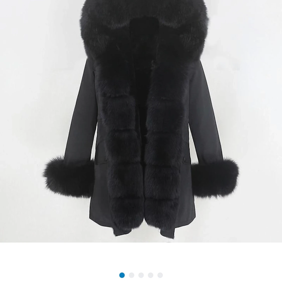 Svart Fatima parka jacka