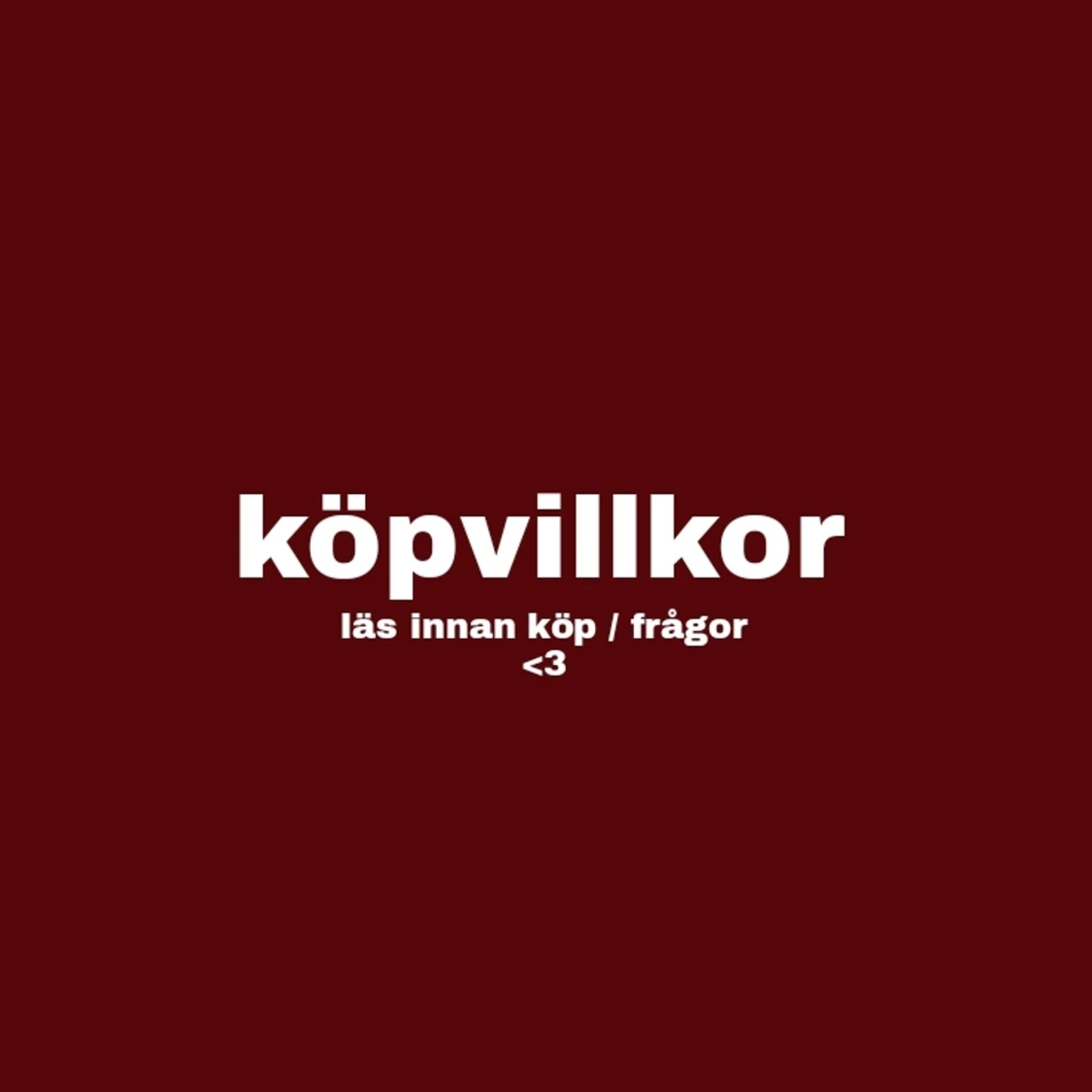 köpvillkor !!