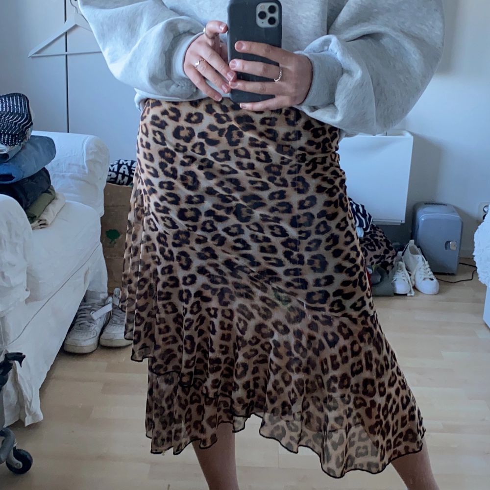 Leopard kjol strl. S! | Plick Second Hand