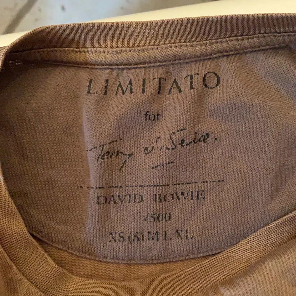 Limitato t-shirt, David Bowie - 91