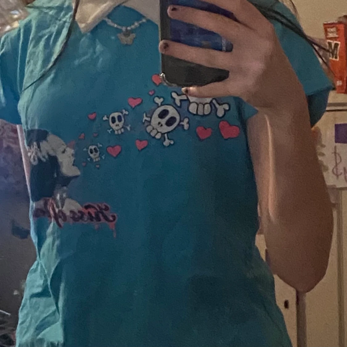 Graphic tee från darkside har används en gång  - 91