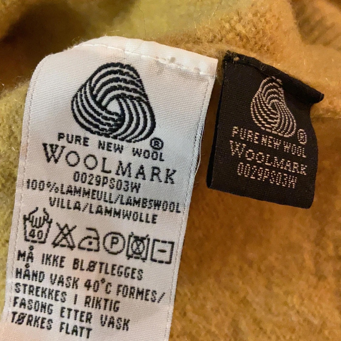 stickad tröja 100% lammull - 91