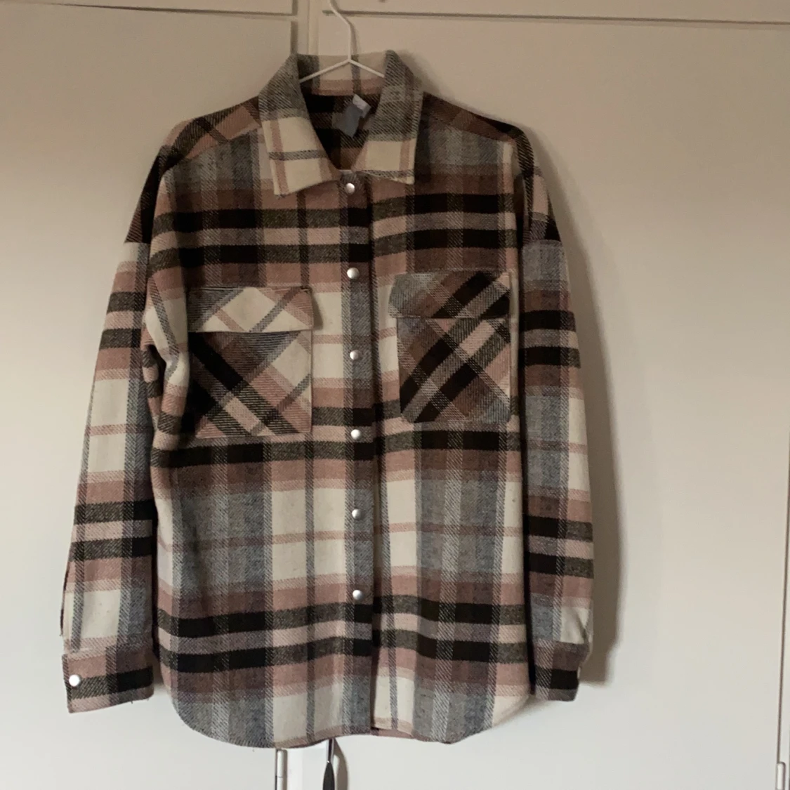 Rutig skjortjacka - 90