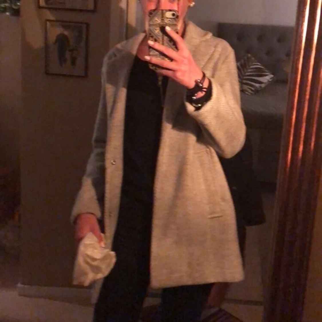 Grå kappa Bershka storlek XS - 91