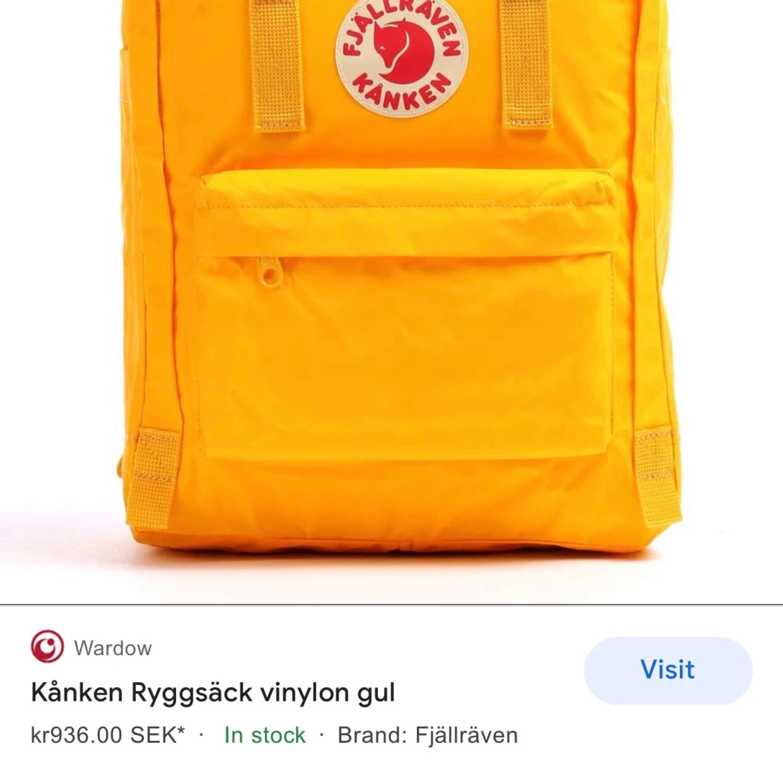 Yellow fjällräven kånken väska<3 - 91