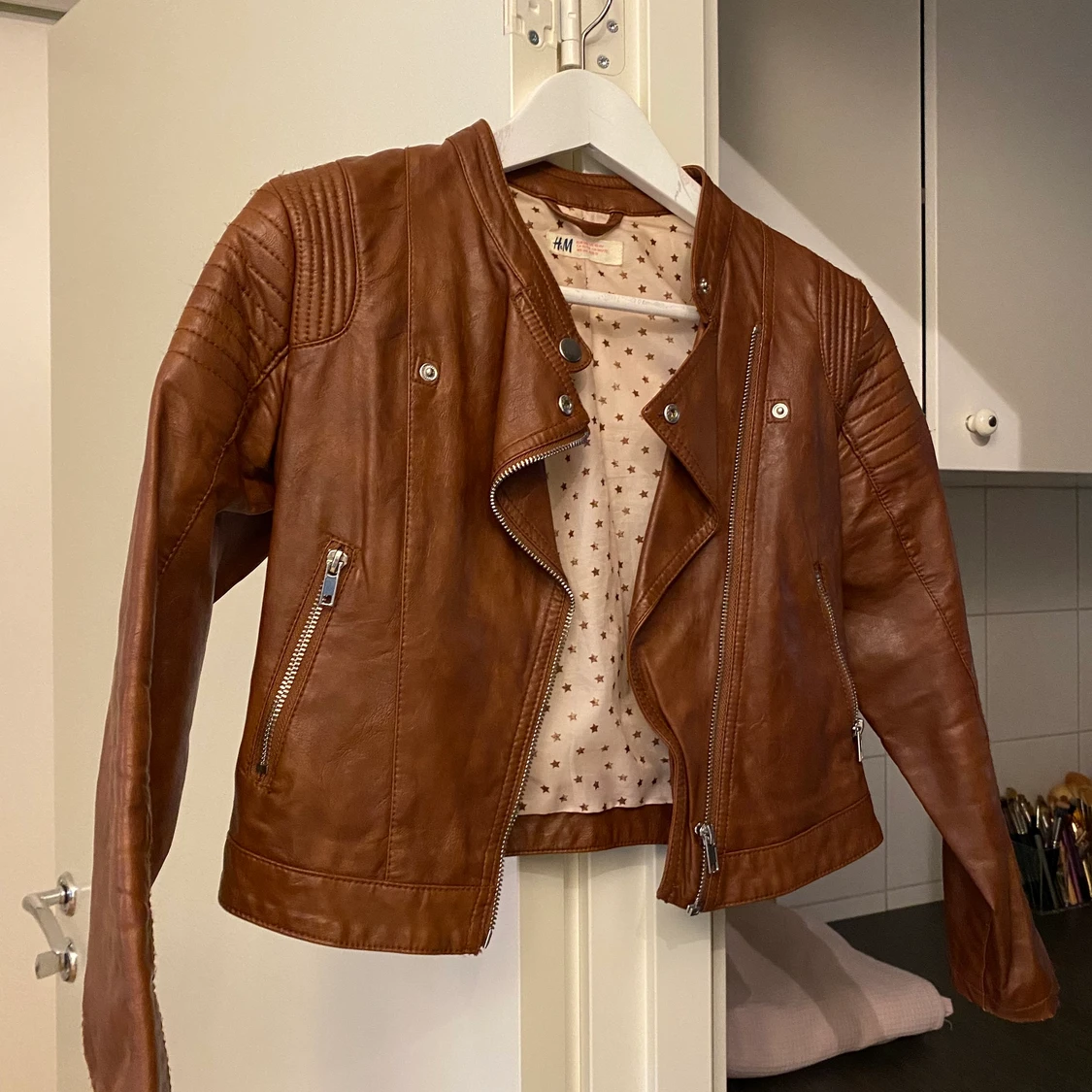 Skinnjacka för barn, storlek 146 