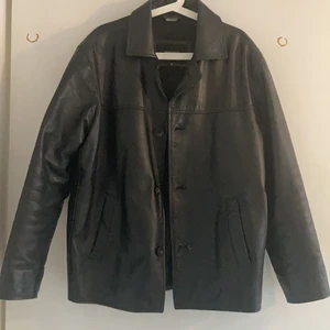 Leather jacket / skinnjacka /läderjacka  - Quality 100% leather jacket in thick, strong leather 