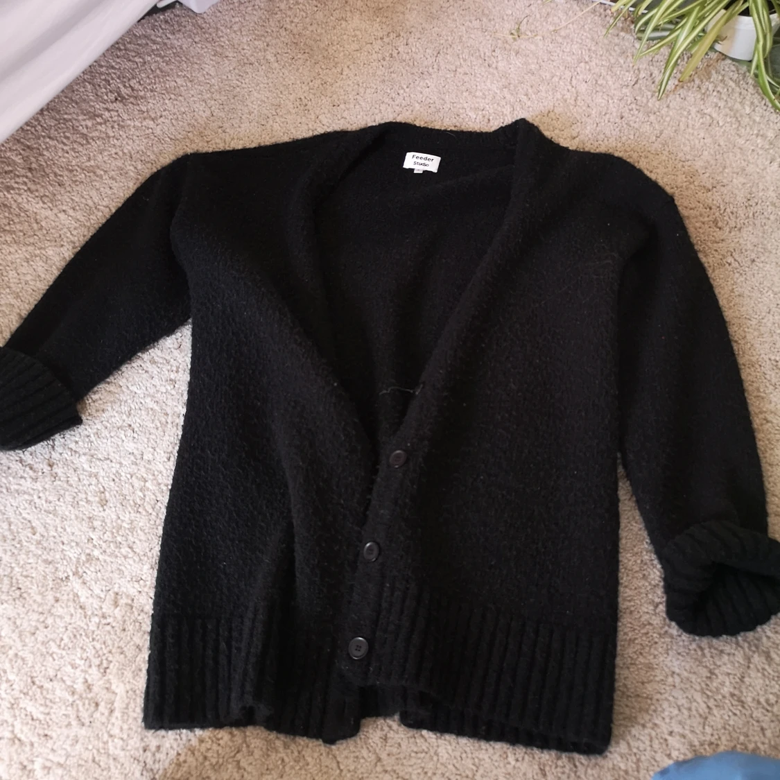 Lång stickad kofta i S💕 - 91