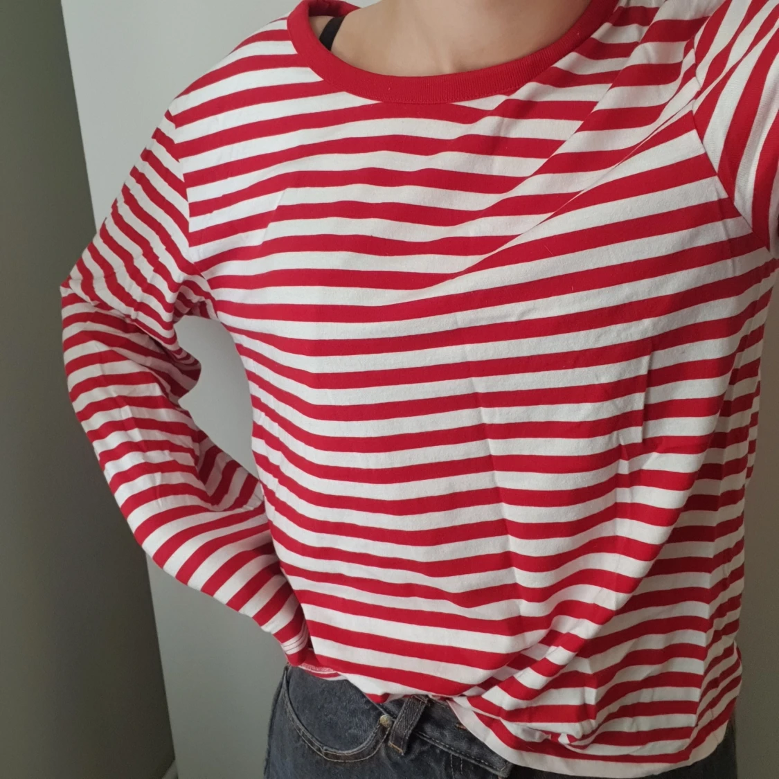 Röd-randig tröja - 90