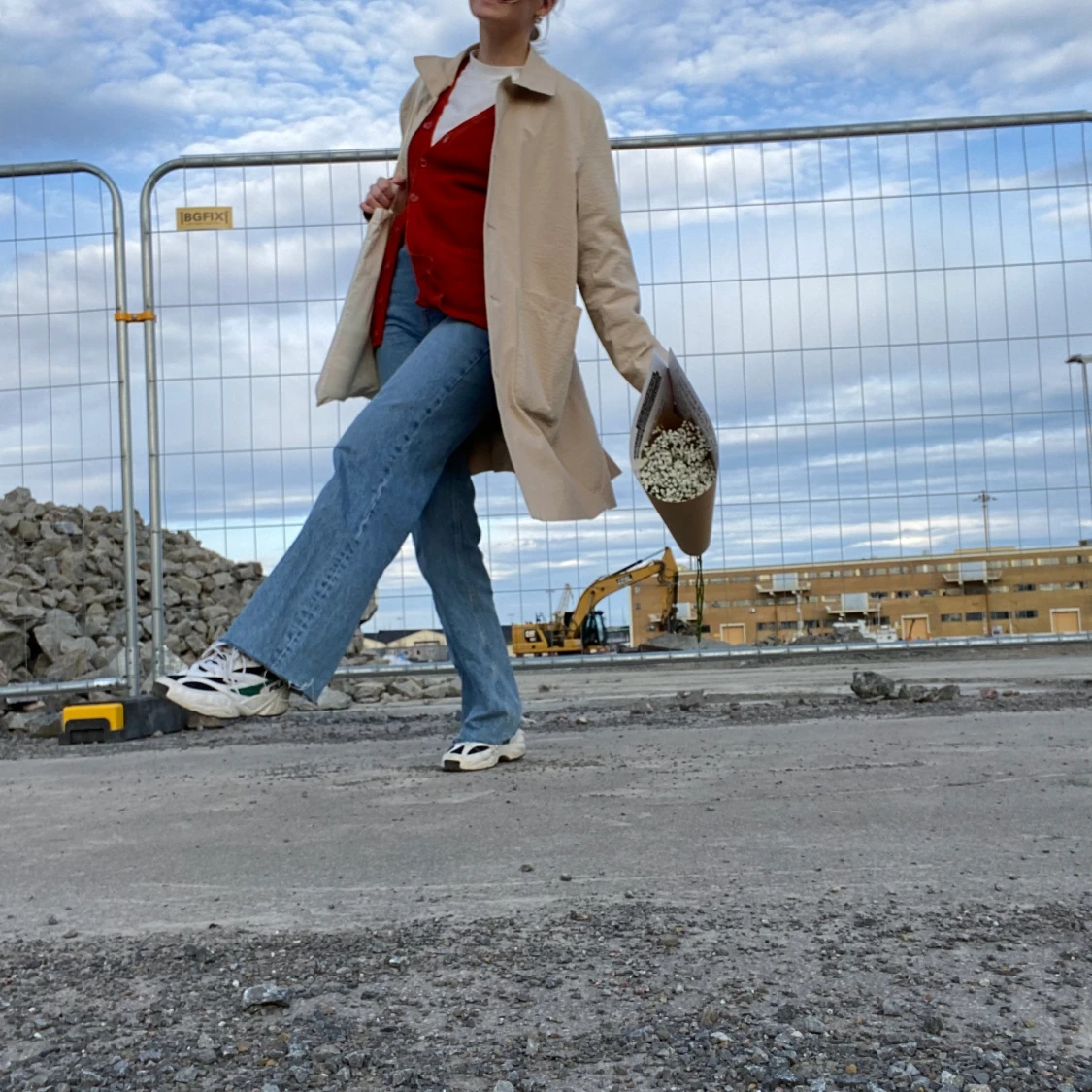 Beige kavaj oversize  - 91