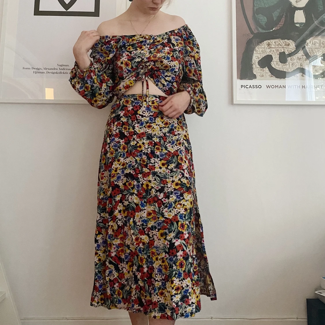 Blus till tvådelat set. 