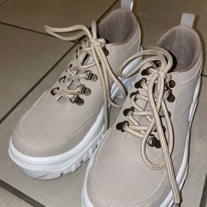 Skor  - Mörkbeige färg, oanvända 