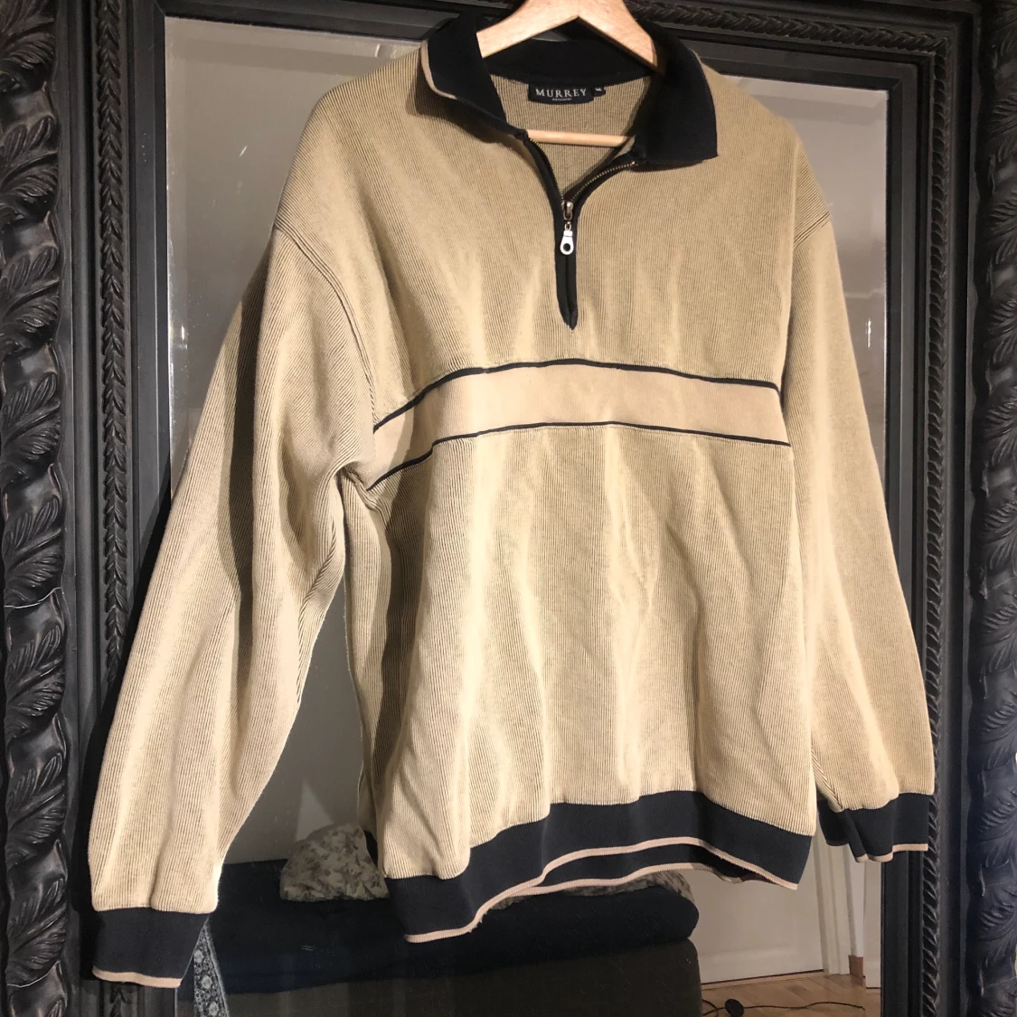 Vintage Murrey zip-up tröja - 90
