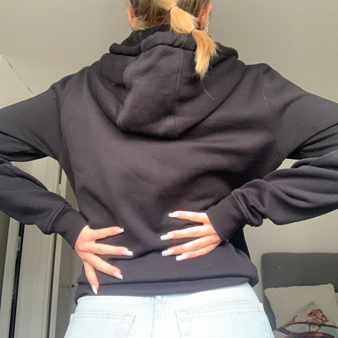 Hoodie med tryck  - 91