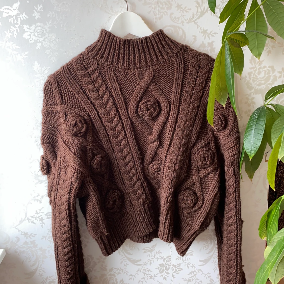 Tjock stickad tröja