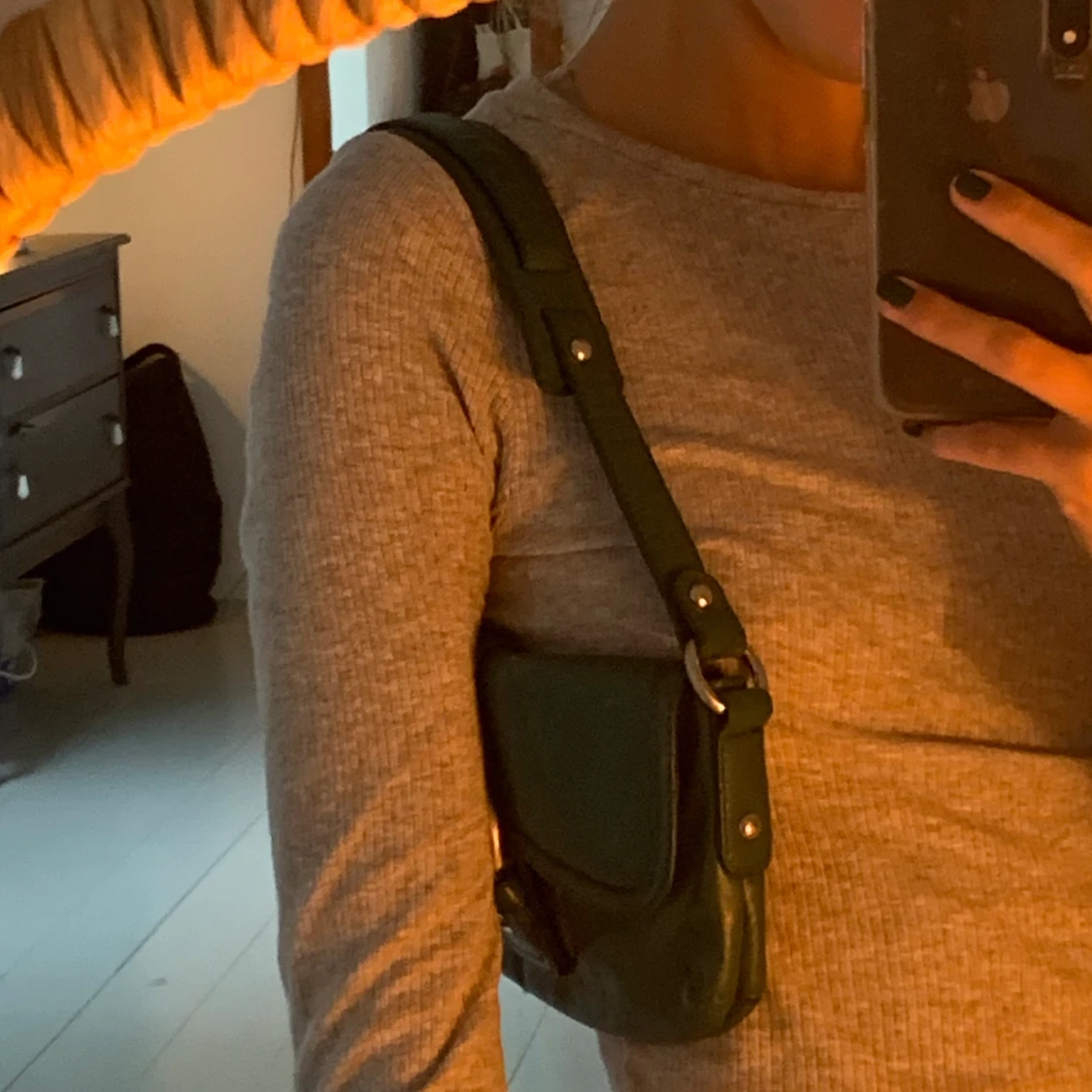 Jättefin grön väska  - 91