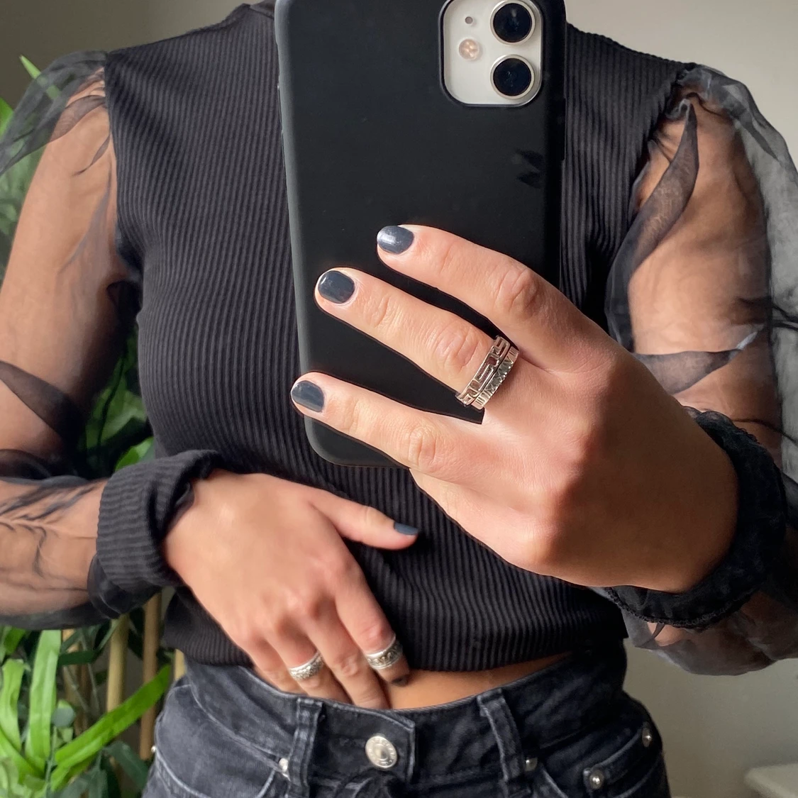 Långärmad svart tröja 🖤