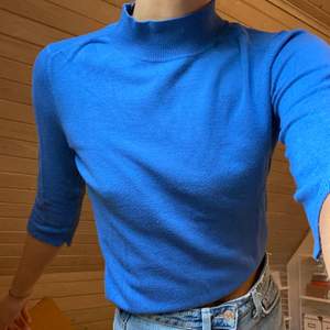 Superskön blå finstickad tröja från Zara 💞💞
