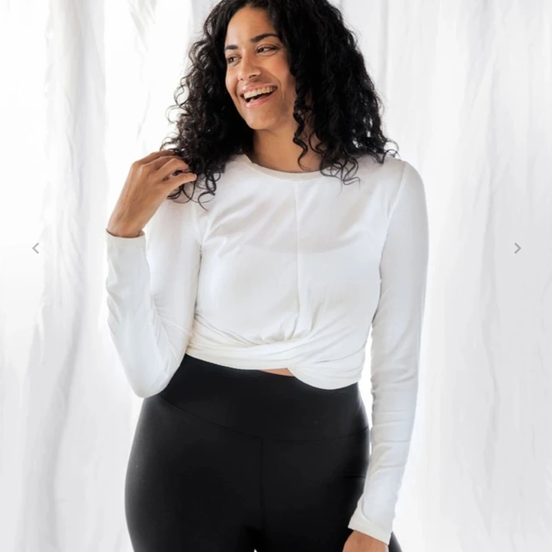 Aim'n vit ribbad top - 90